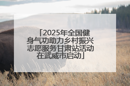 2025年全国健身气功助力乡村振兴志愿服务甘肃站活动在武威市启动