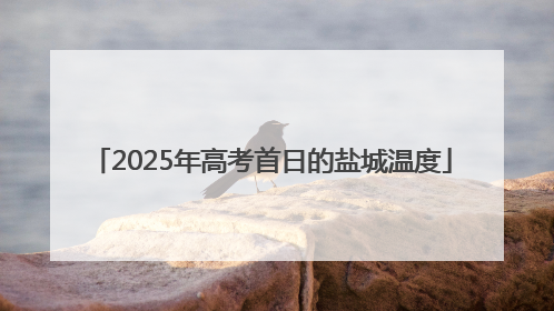 2025年高考首日的盐城温度