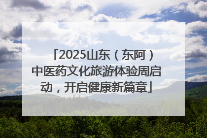 2025山东（东阿）中医药文化旅游体验周启动，开启健康新篇章