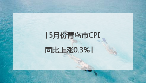 5月份青岛市CPI同比上涨0.3%