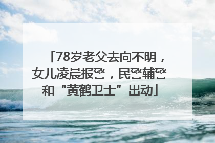 78岁老父去向不明，女儿凌晨报警，民警辅警和“黄鹤卫士”出动